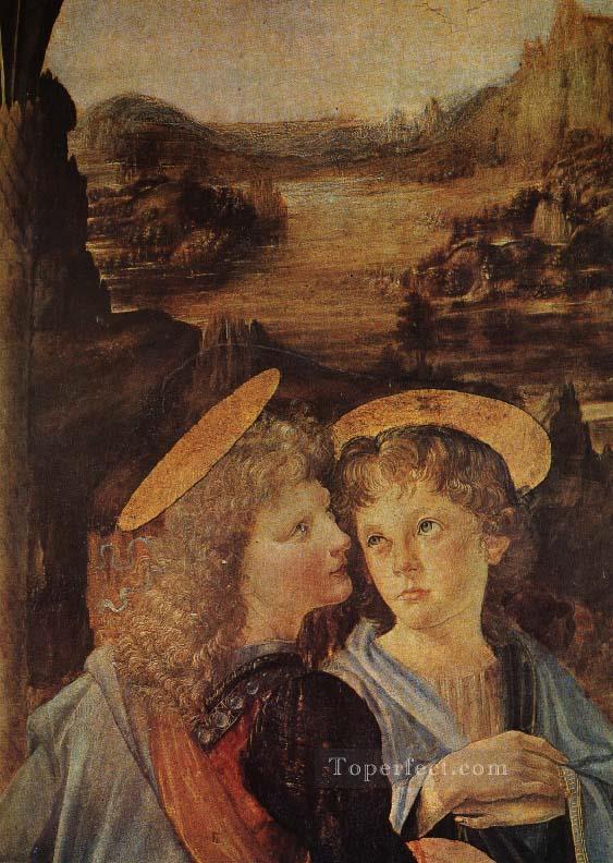 キリストの洗礼 レオナルド・ダ・ヴィンチ油絵